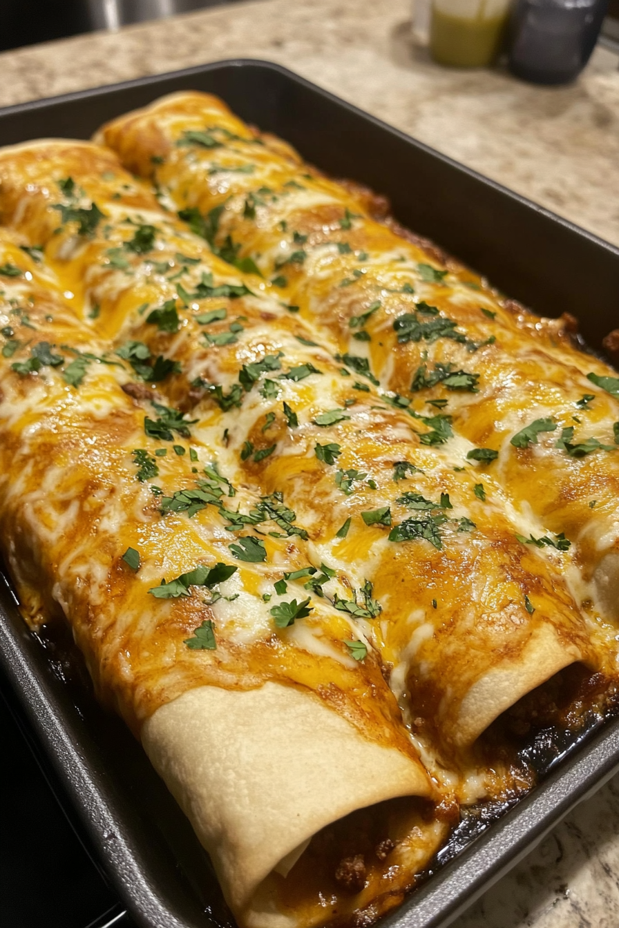 Beef and Cheese Chimichangas