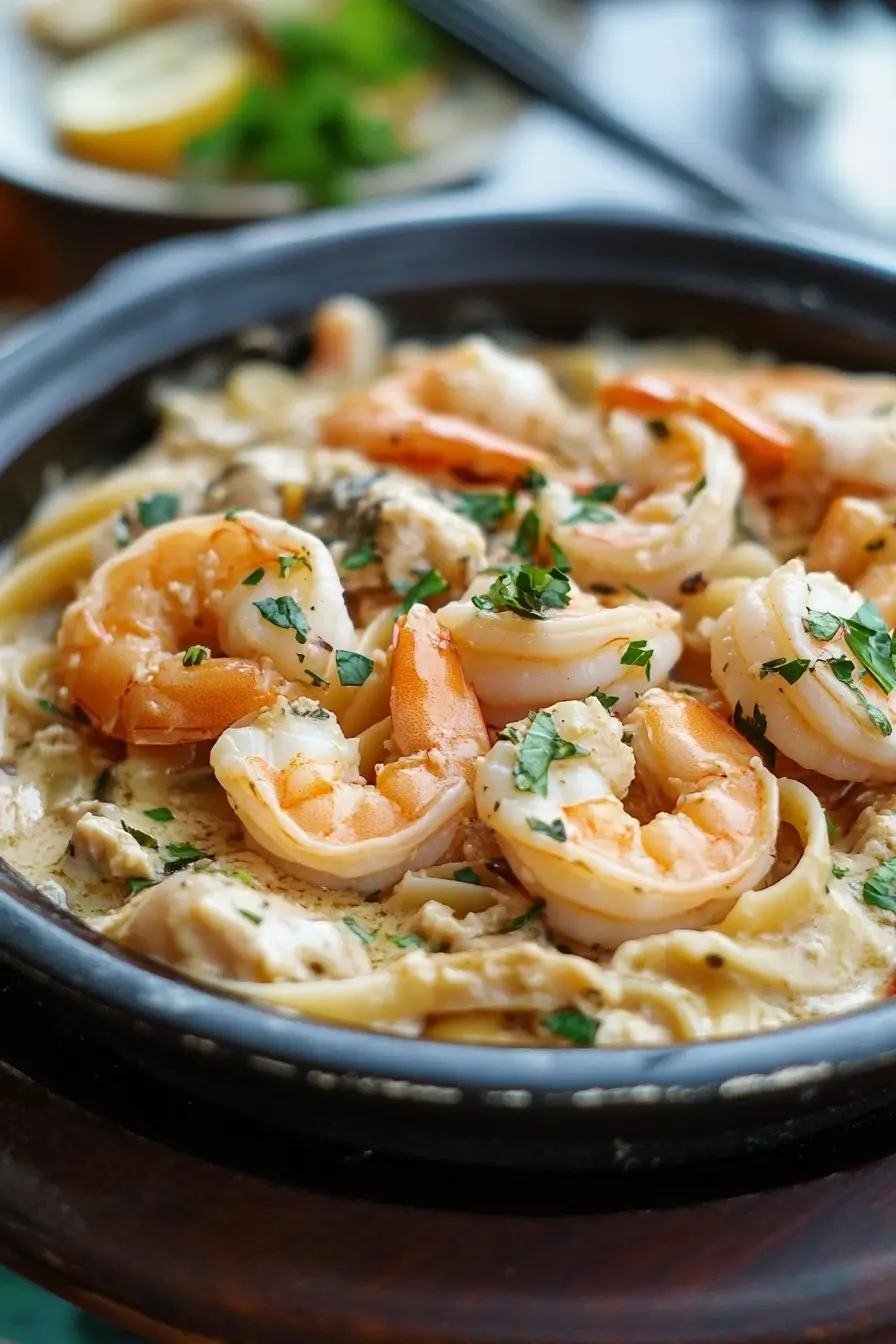 Creamy Garlic Shrimp Pasta A Delightful Indulgence