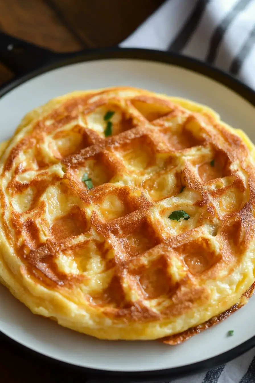 How to Make 3 Healthy Chaffles with Cheese in 10 Minutes
