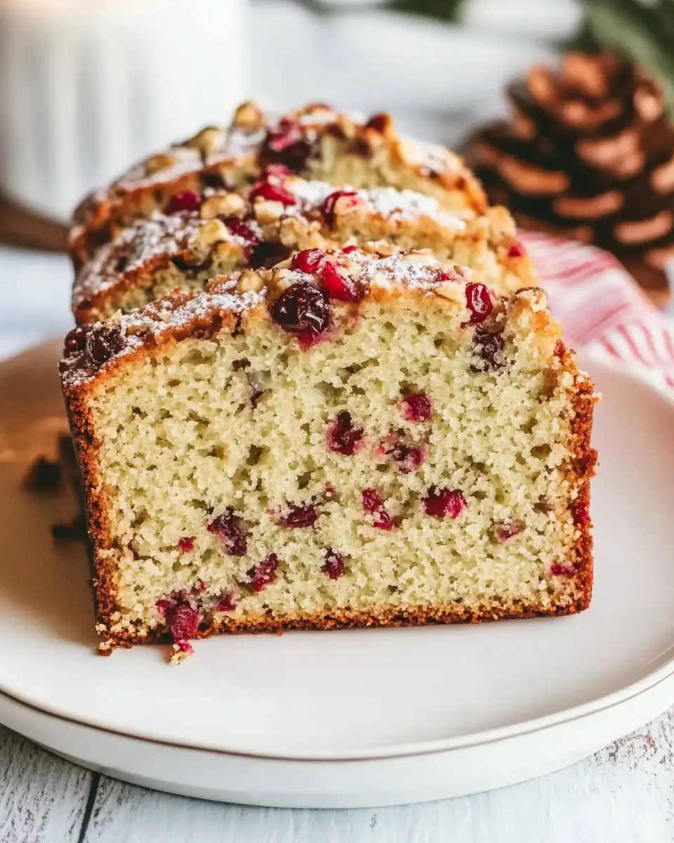 White Chocolate Cranberry Pecan Pistachio Bread