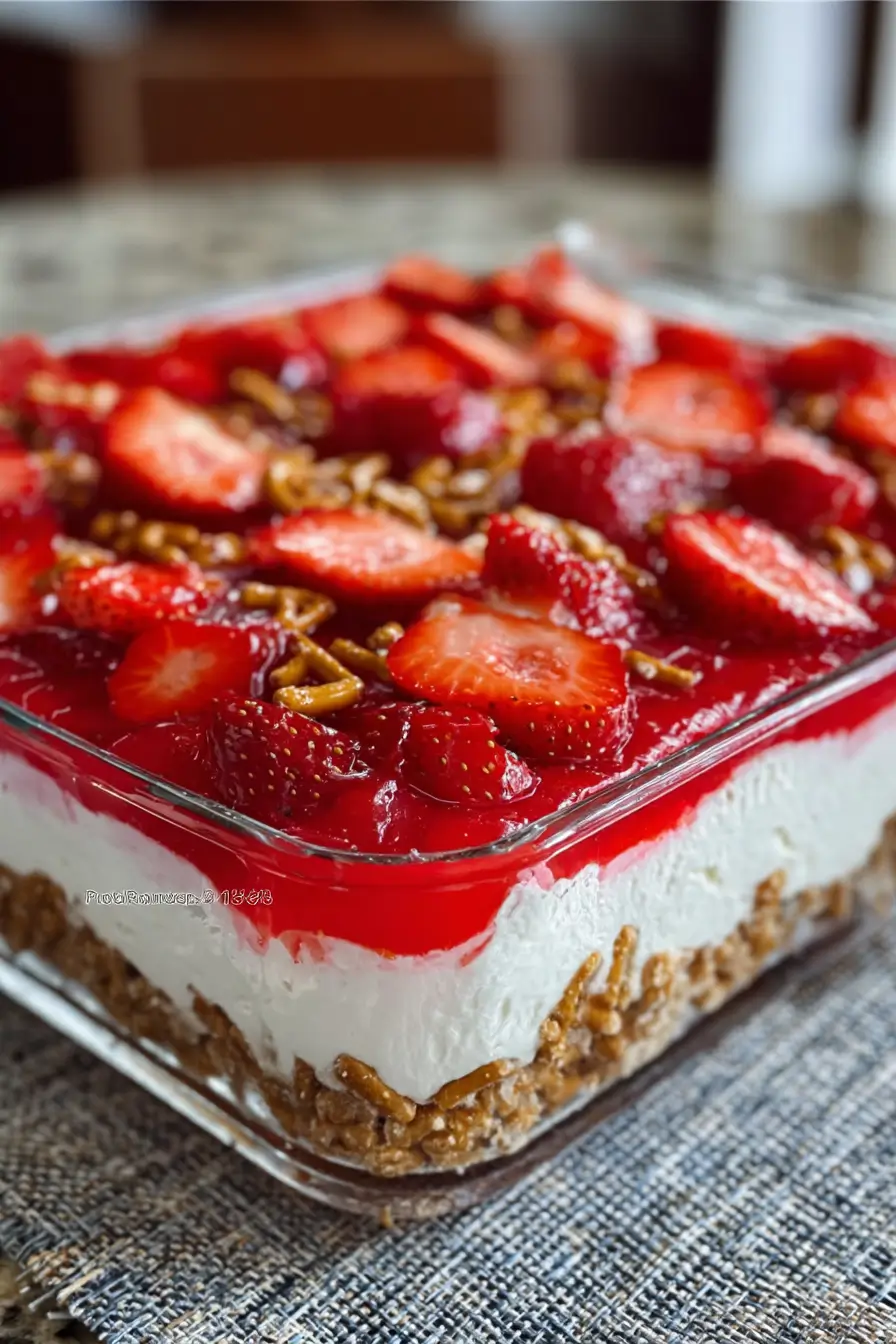 Strawberry Pretzel Salad