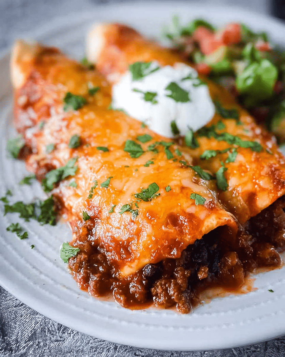 Mouthwatering Beef Enchiladas: Red Sauce Magic in 30 Mins 1 Mouthwatering Beef Enchiladas: Red Sauce Magic in 30 Mins