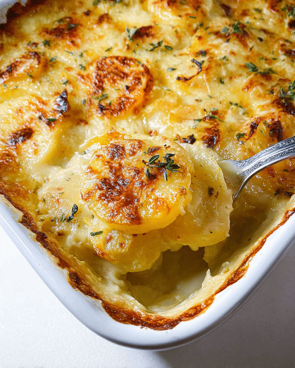 Golden Creamy Scalloped Potatoes: The Ultimate Thanksgiving Side!