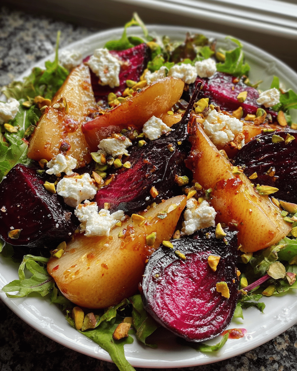 Roasted Beet Pear Salad: Best Gourmet Flavor Combo Ever!