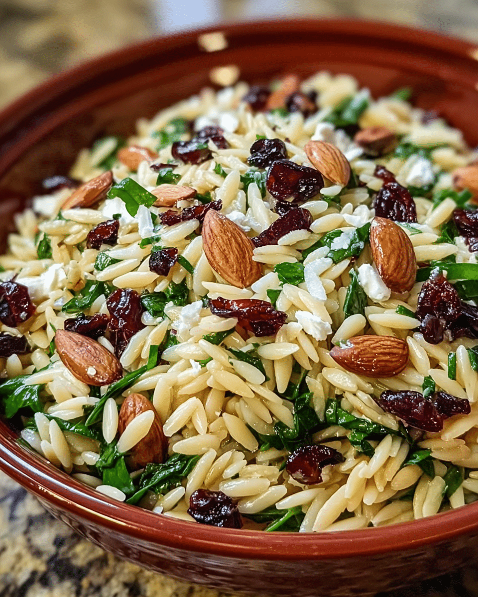 Choy and Orzo Salad: Cranberry Crunch Delight Youll Love
