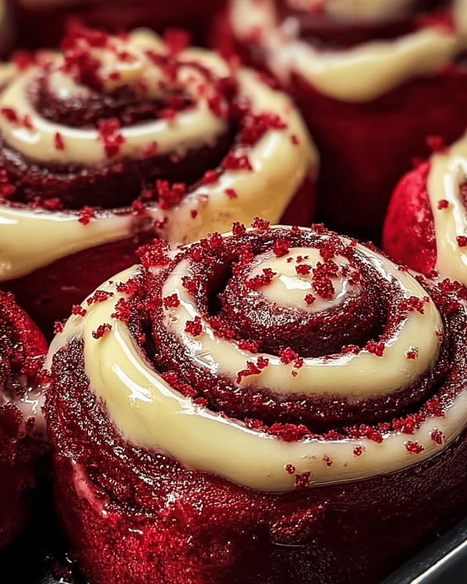 Heavenly Red Velvet Cinnamon Rolls: Melt-in-Your-Mouth Magic!