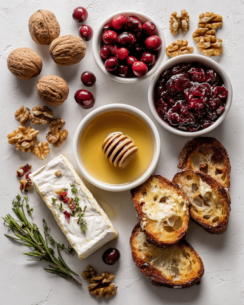 Craving a party appetizer that'll wow guests? Warm Brie & Cranberry Walnut Crostini with Hot Honey delivers elegant flavor in every bite. Discover your new favorite holiday starter now!