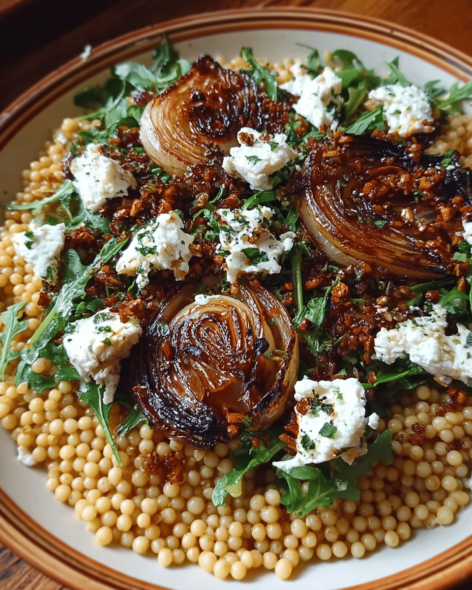 Caramelized Shallot Couscous: A Gourmet Salad Sensation