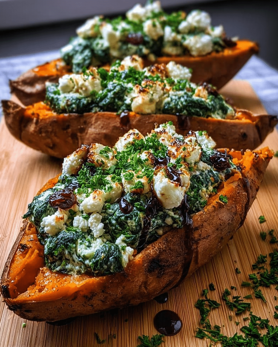 Best Creamy Ricotta & Spinach Sweet Potatoes Youll Love