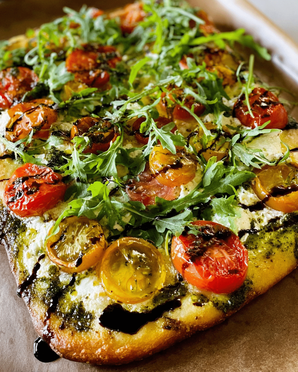 Roasted Tomato Flatbread: The Ultimate Gourmet Veggie Delight