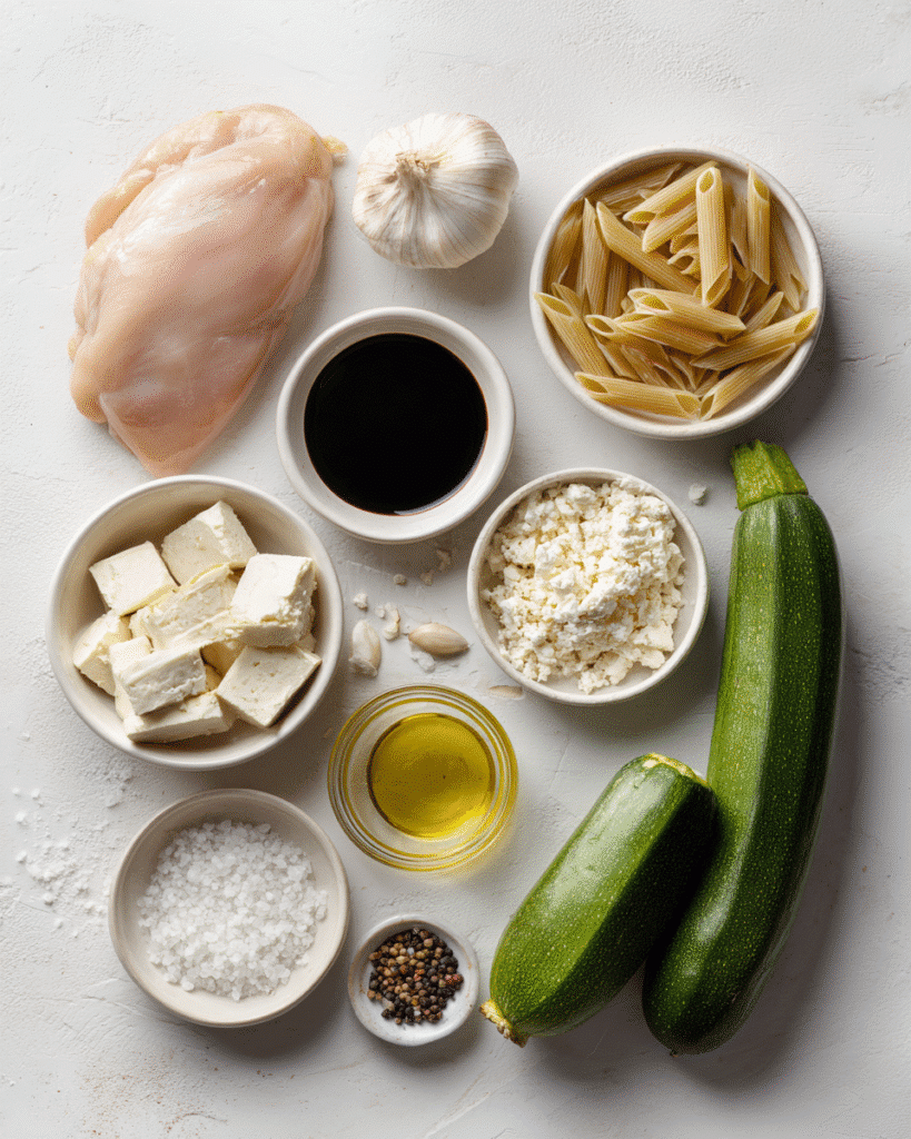 Craving a Mediterranean-inspired meal that's both elegant and easy? Learn how to make Balsamic Glazed Chicken & Orzo with Feta & Grilled Zucchini in just 30 minutes. Discover now!