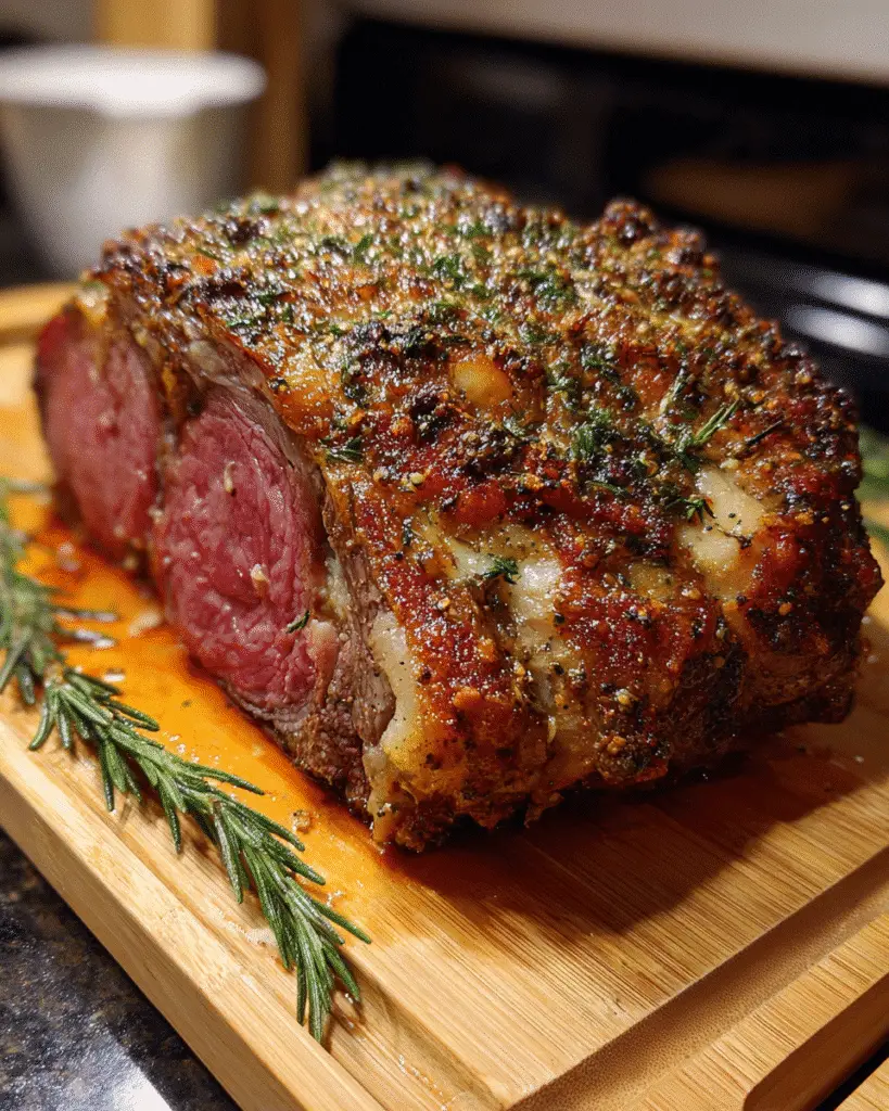 Seasoned Medium Rare Oven Roasted Prime Rib: Best Holiday Recipe