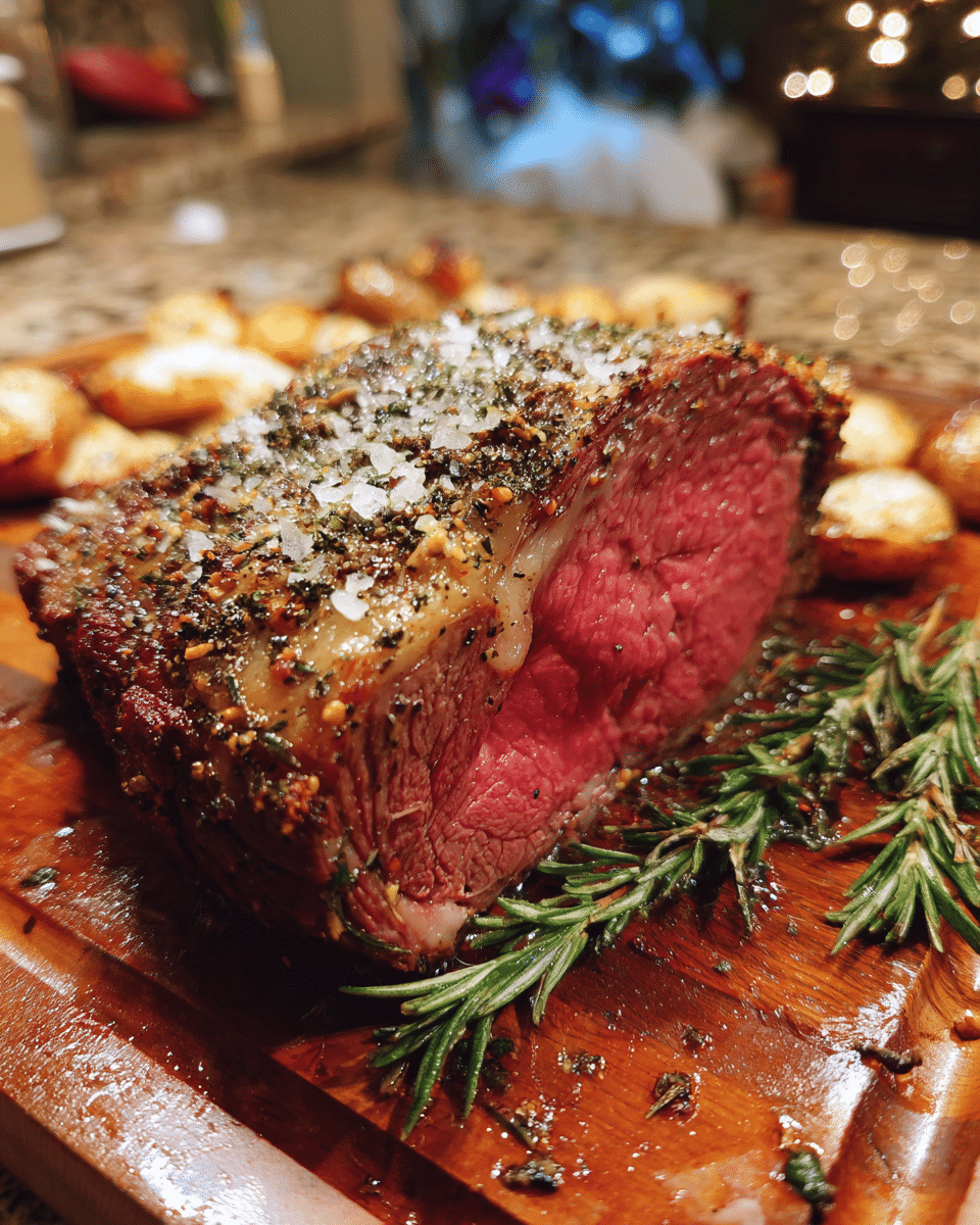 Seasoned Medium Rare Oven Roasted Prime Rib: Best Holiday Recipe