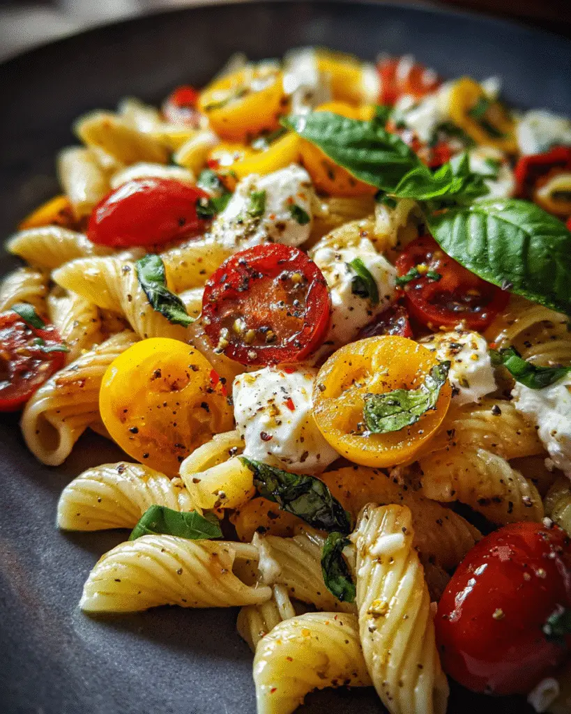 Caprese Pasta Salad With Basil: Best Summer Recipe Ever