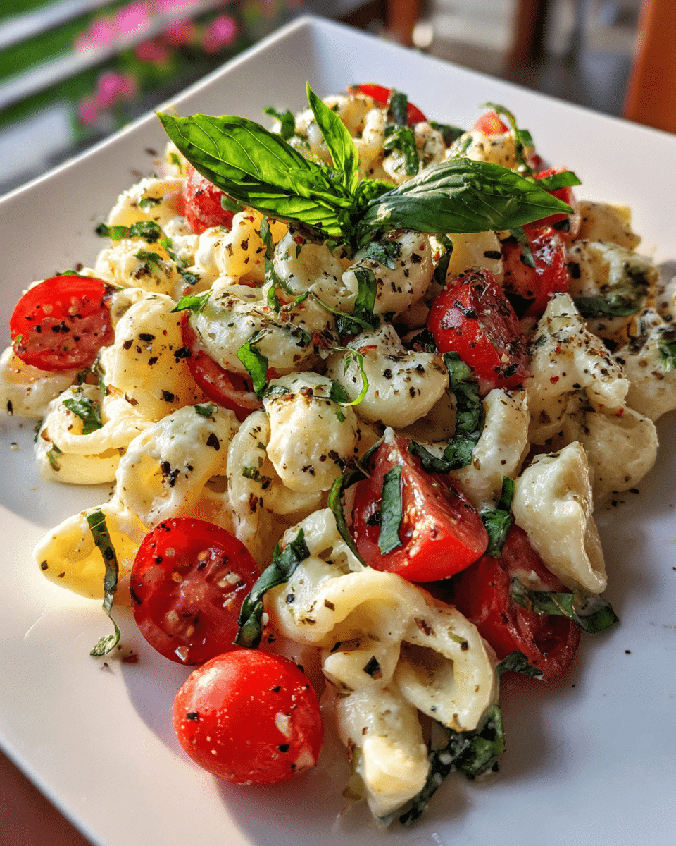 Caprese Pasta Salad With Basil: Best Summer Recipe Ever