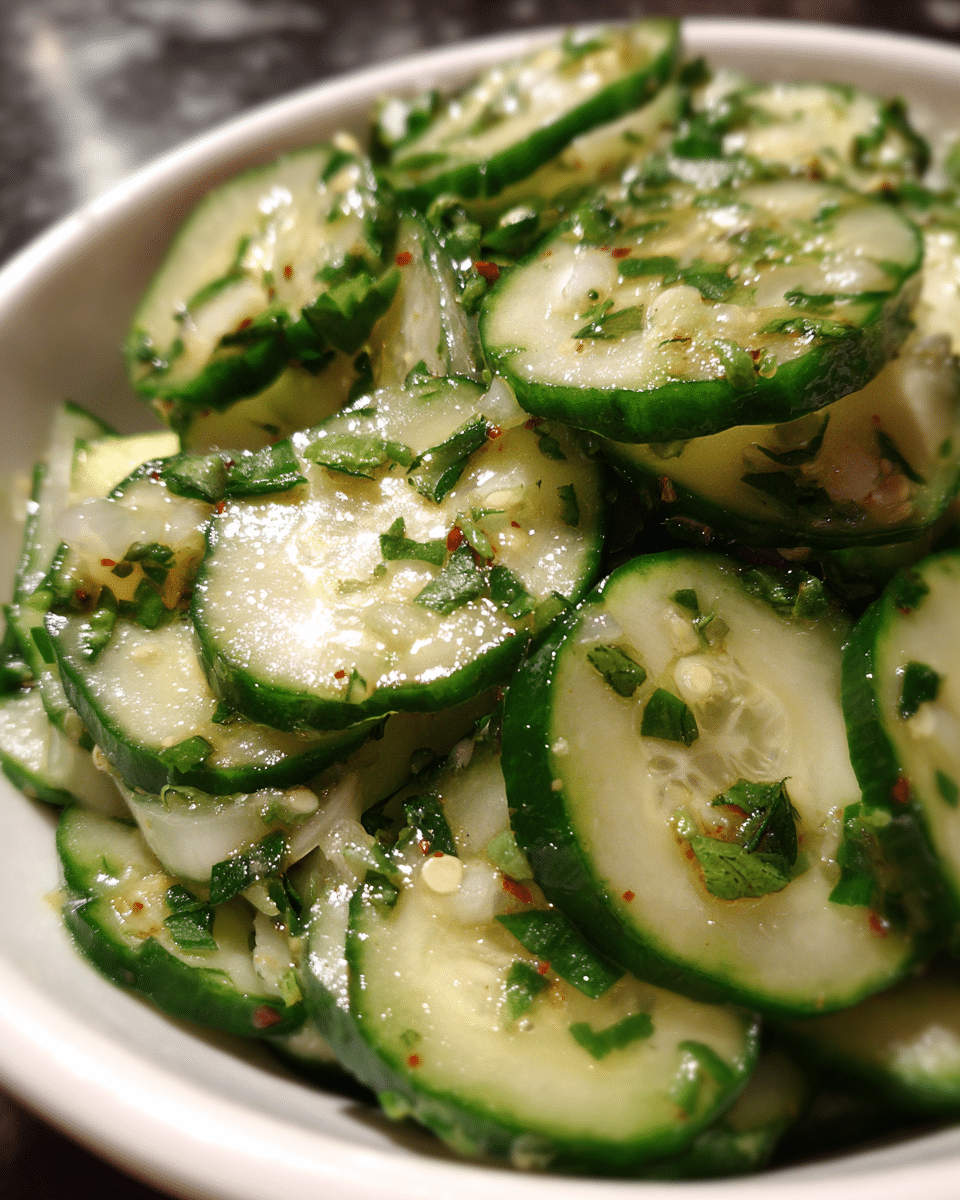 Pickle Juice Ranch Cucumber Salad: Best Summer Side Dish Recipe