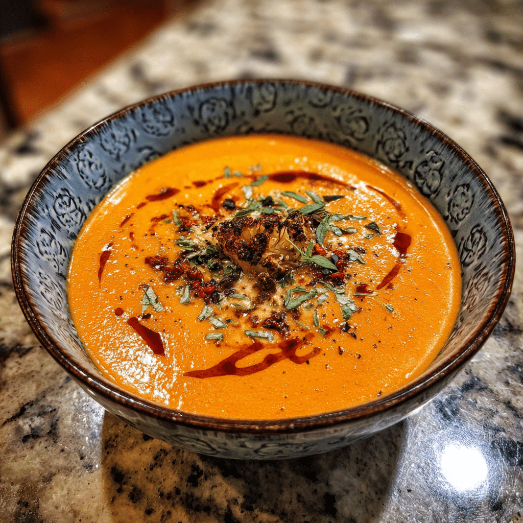 Roasted Vegan Tomato And Cauliflower Bisque: Best Creamy Recipe 2 Roasted Vegan Tomato And Cauliflower Bisque: Best Creamy Recipe