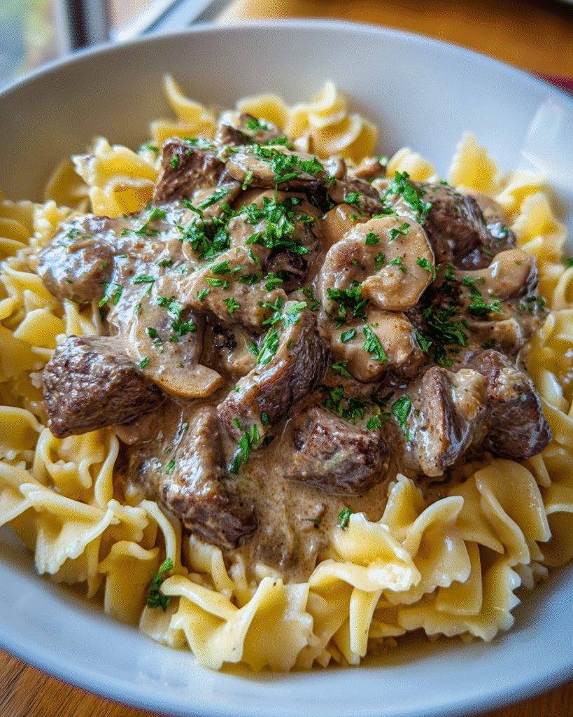 Hearty Slow Cooker Beef Stroganoff: Best Comfort Food Recipe