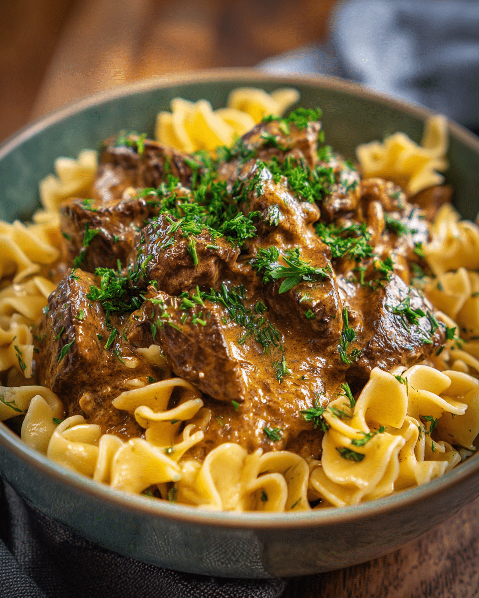 Hearty Slow Cooker Beef Stroganoff: Best Comfort Food Recipe