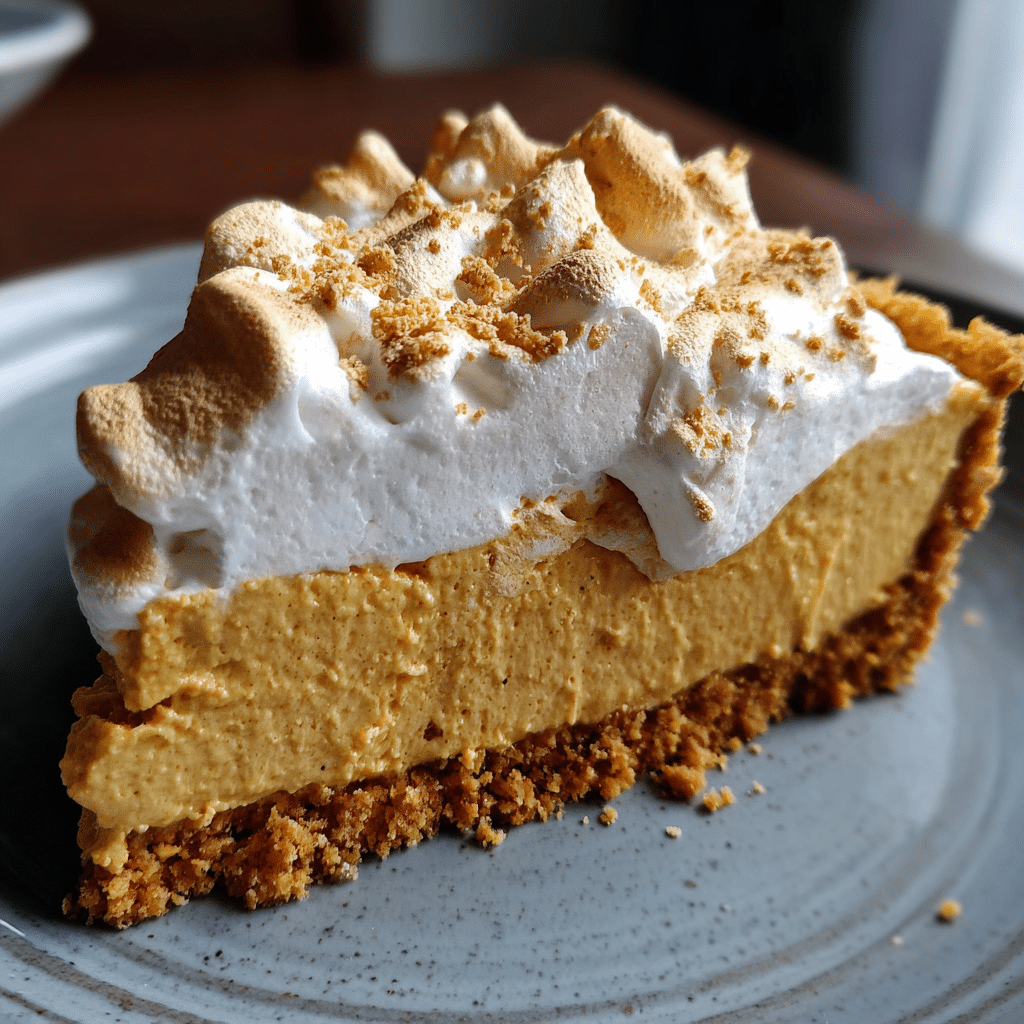 No Bake Marshmallow Pumpkin Pie: How to Make in 15 Minutes