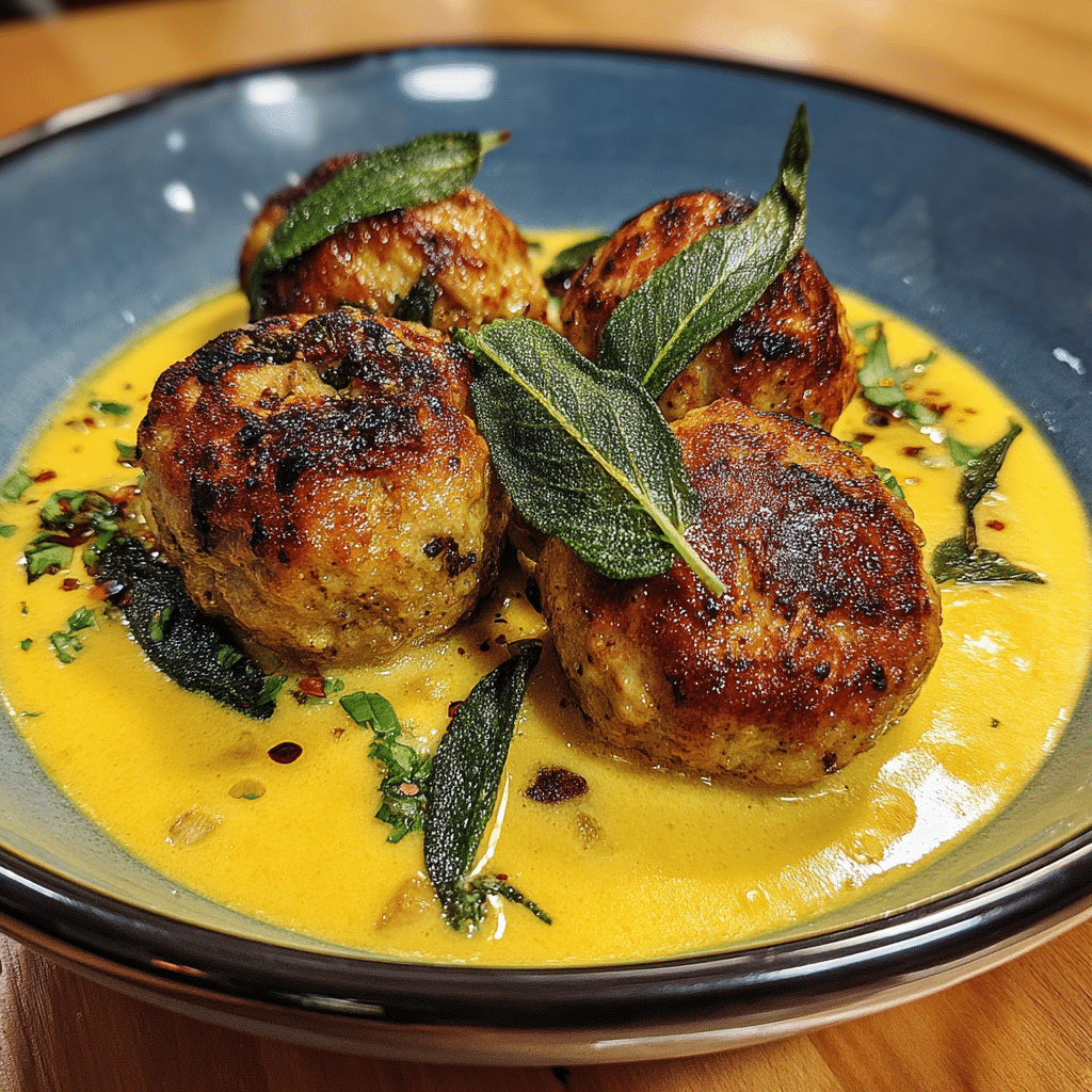 Parmesan Turkey Meatballs in Pumpkin Sage Sauce Recipe Guide 2 Parmesan Turkey Meatballs in Pumpkin Sage Sauce Recipe Guide
