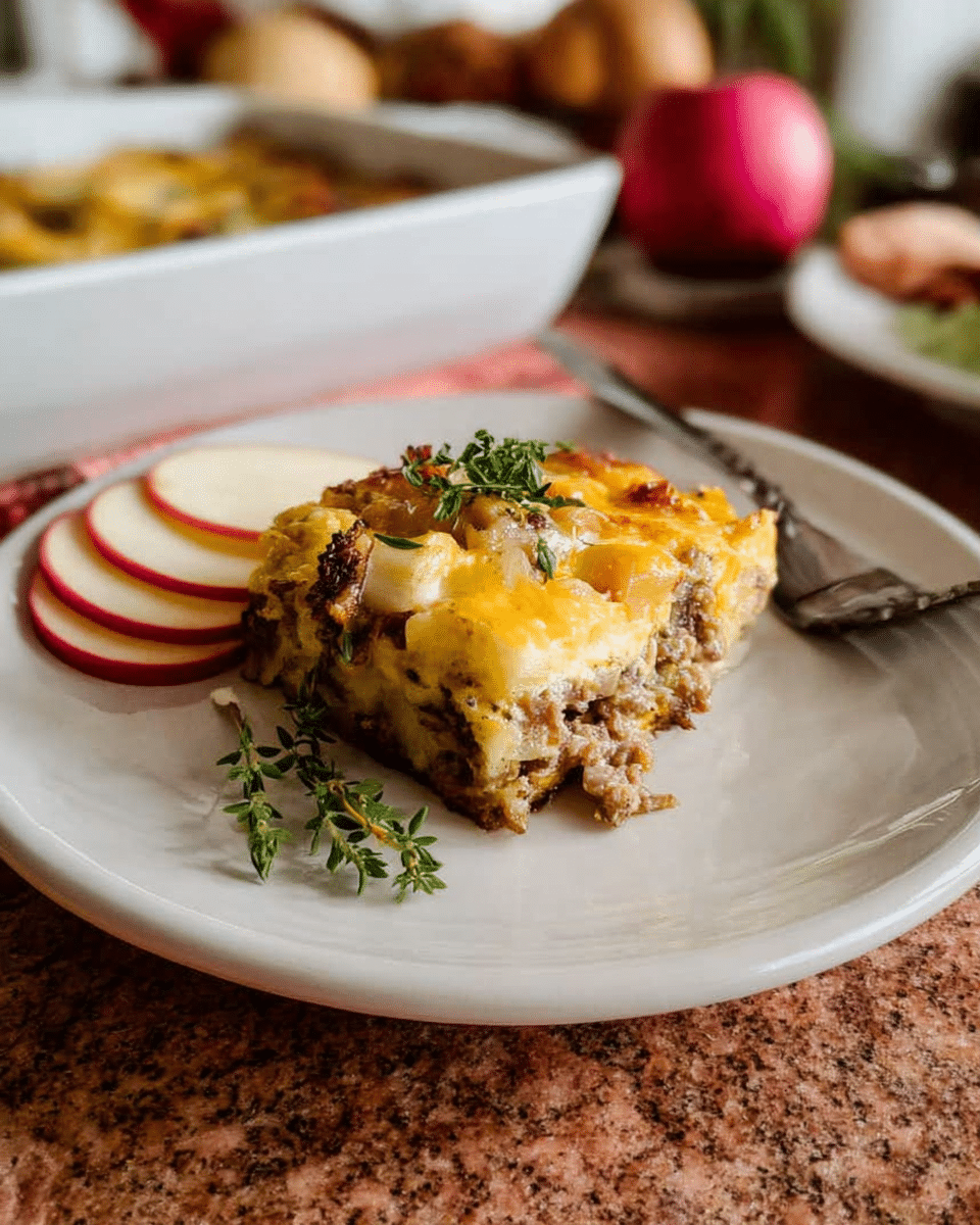 Apple Breakfast Casserole: Easy Holiday Brunch Must-Have! 1 Craving a showstopping holiday breakfast? Our Apple Breakfast Casserole for Holiday Brunch transforms classic ingredients into a crowd-pleasing morning masterpiece. Discover delicious comfort now!