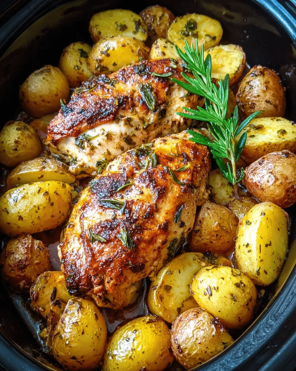 Craving a comforting meal that practically cooks itself? Learn how to make tender Slow Cooker Herb-Infused Chicken and Potatoes with minimal effort and maximum flavor. Try now!