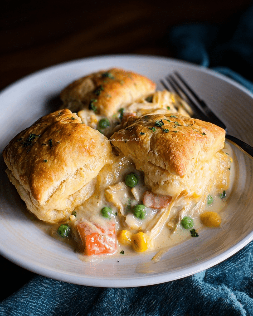 Craving a quick comfort meal that feels like a warm hug? Learn how to whip up a delicious Biscuit Chicken Pot Pie in just 30 minutes perfect for busy weeknights. Discover comfort food magic now!