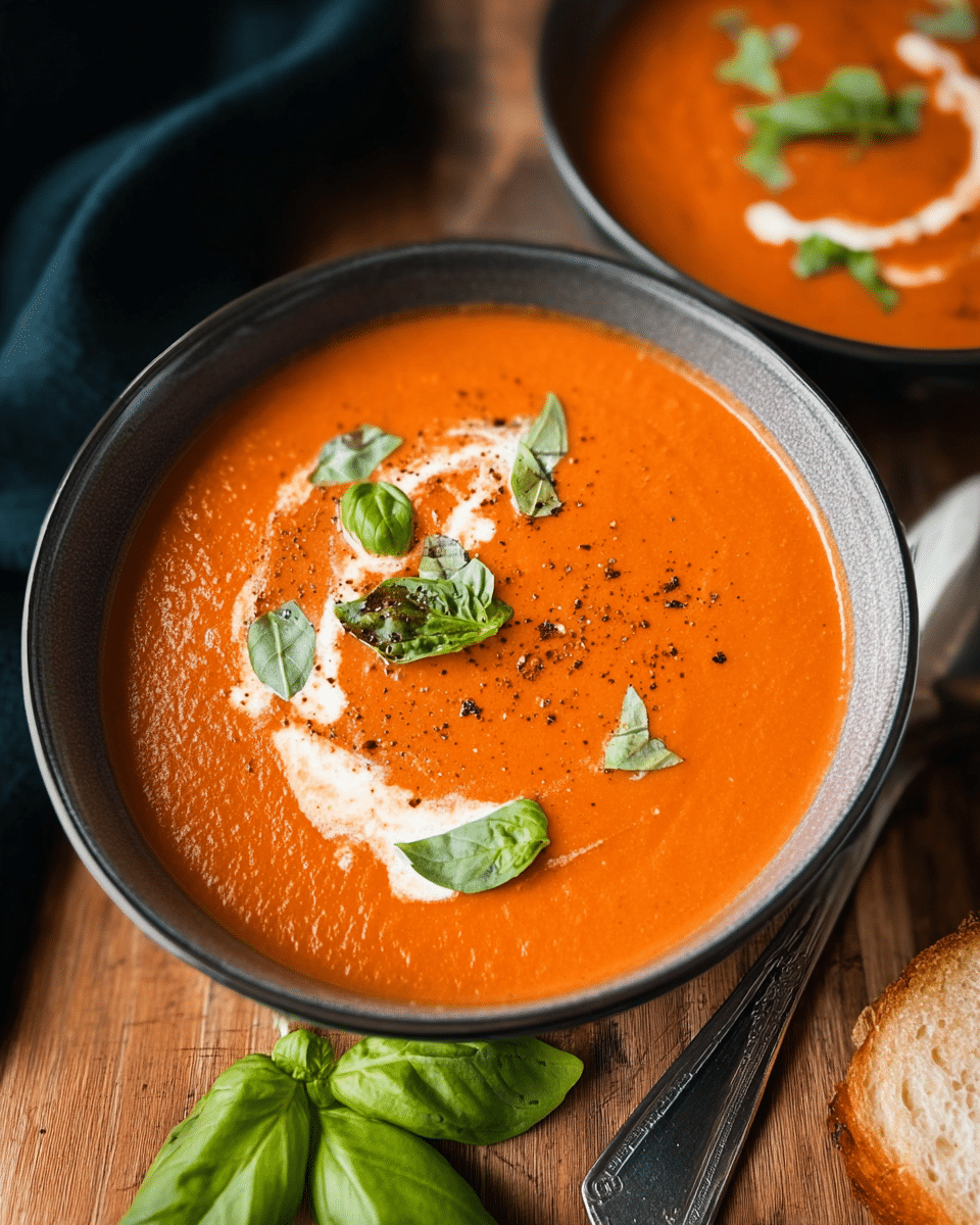 Craving a comforting soup that warms your soul? Learn why this Creamy Tomato Basil Soup is the ultimate comfort food with five mouthwatering reasons to fall in love. Discover now!