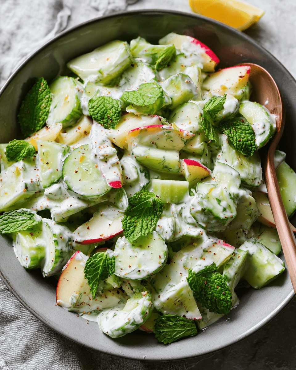 Cucumber Mint Yogurt Salad: Cool, Creamy Summer Delight 4 Craving a refreshing summer side dish? Our Cucumber Mint Yogurt Salad is your cool, creamy solution for beating the heat and delighting taste buds. Discover now!