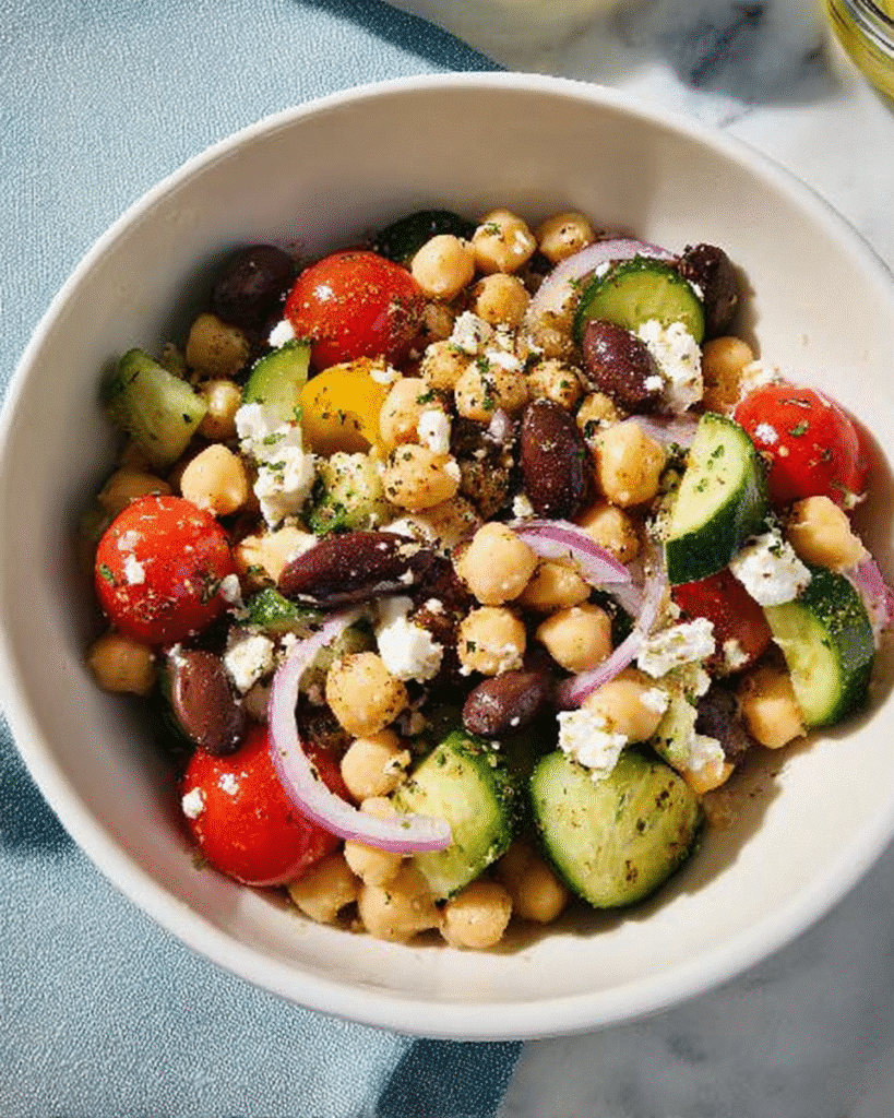 How Greek Salad with Chickpeas Transforms Your Lunch Game