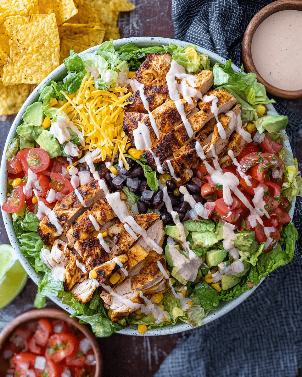 How to Make Easy High Protein Taco Chicken Salad in Minutes 1 How to Make Easy High Protein Taco Chicken Salad in Minutes