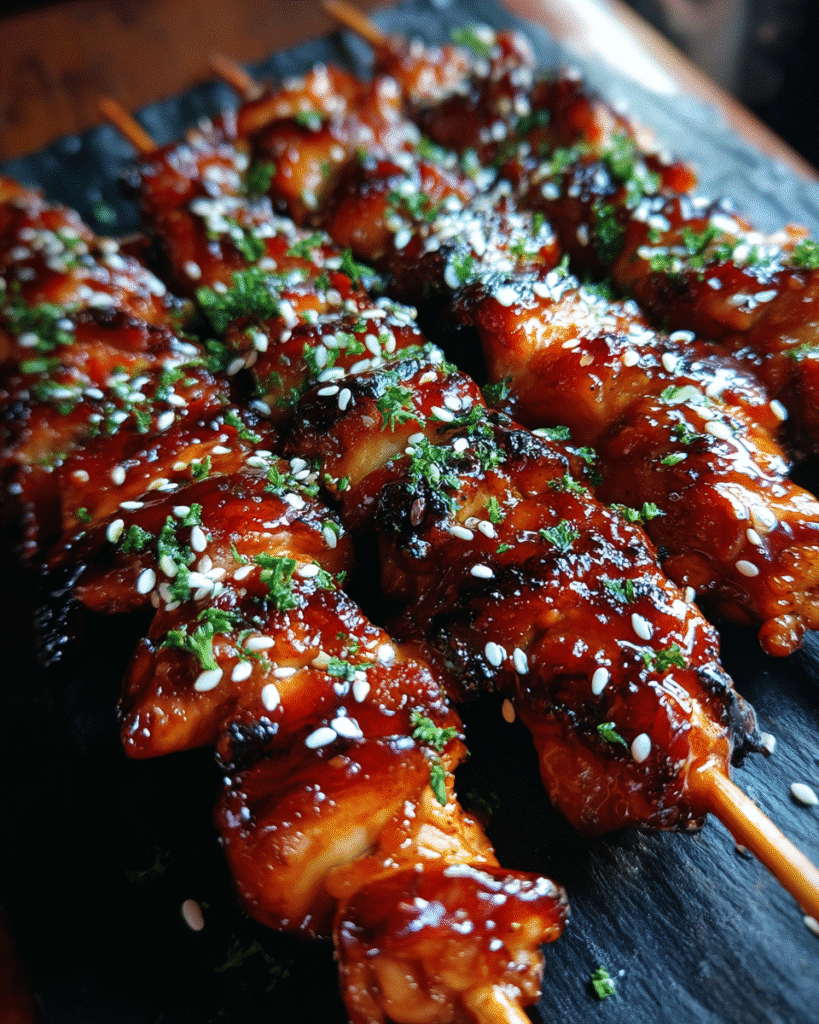 Teriyaki Chicken Skewers: Grilling Magic in 15 Minutes