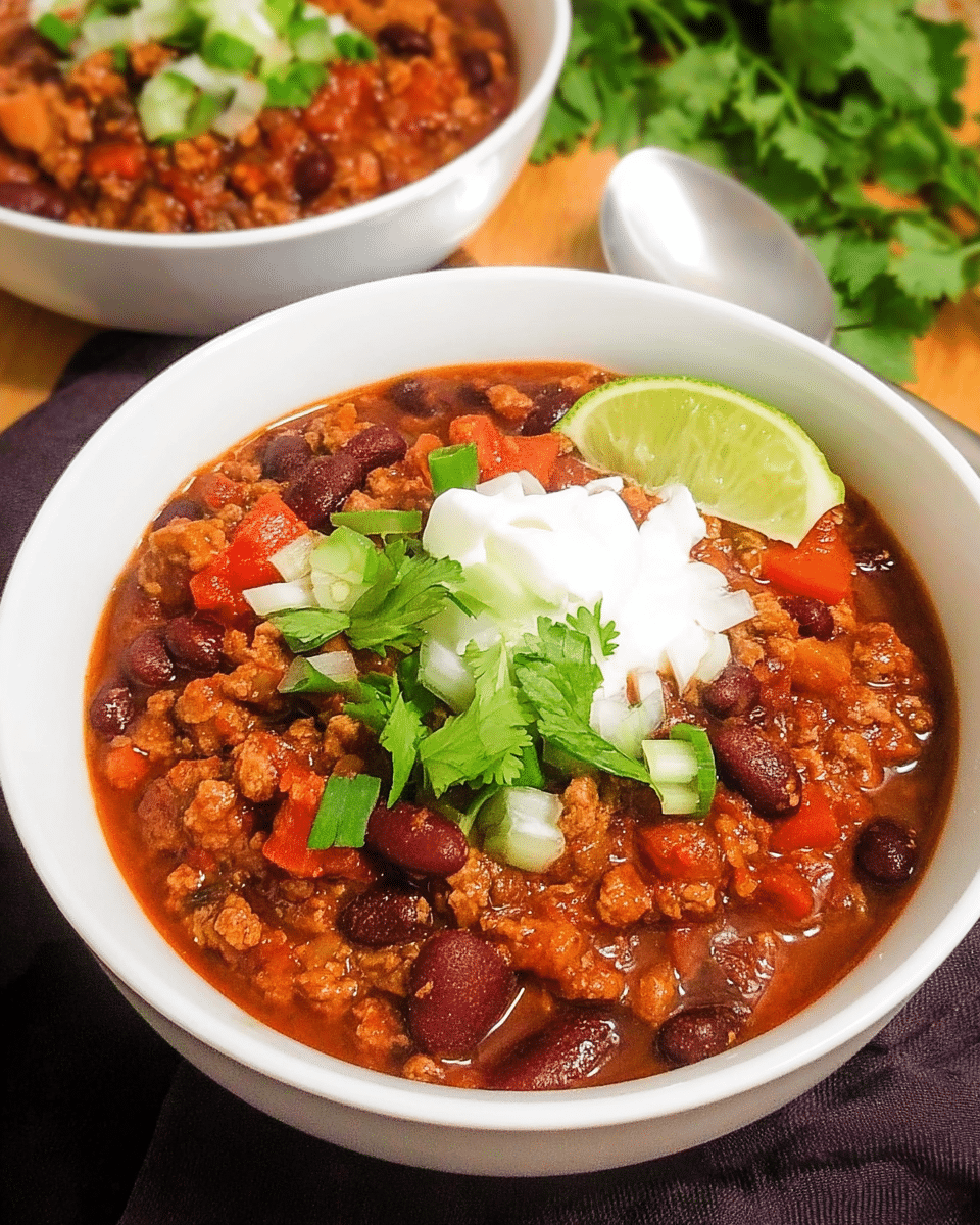 Easy Crockpot Turkey Chili: Cozy Comfort in Minutes! 1 Easy Crockpot Turkey Chili: Cozy Comfort in Minutes!