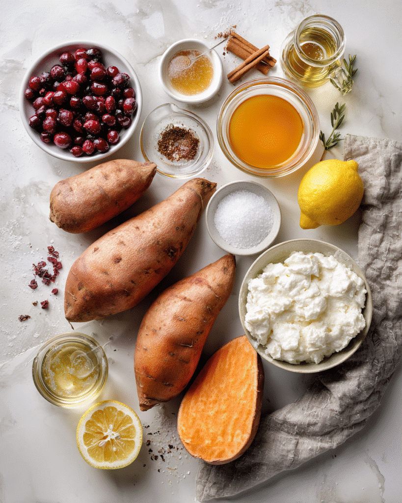 Want to impress holiday guests with minimal effort? These sweet potato rounds with cranberry chutney & whipped ricotta elevate your appetizer game in minutes. Discover now!