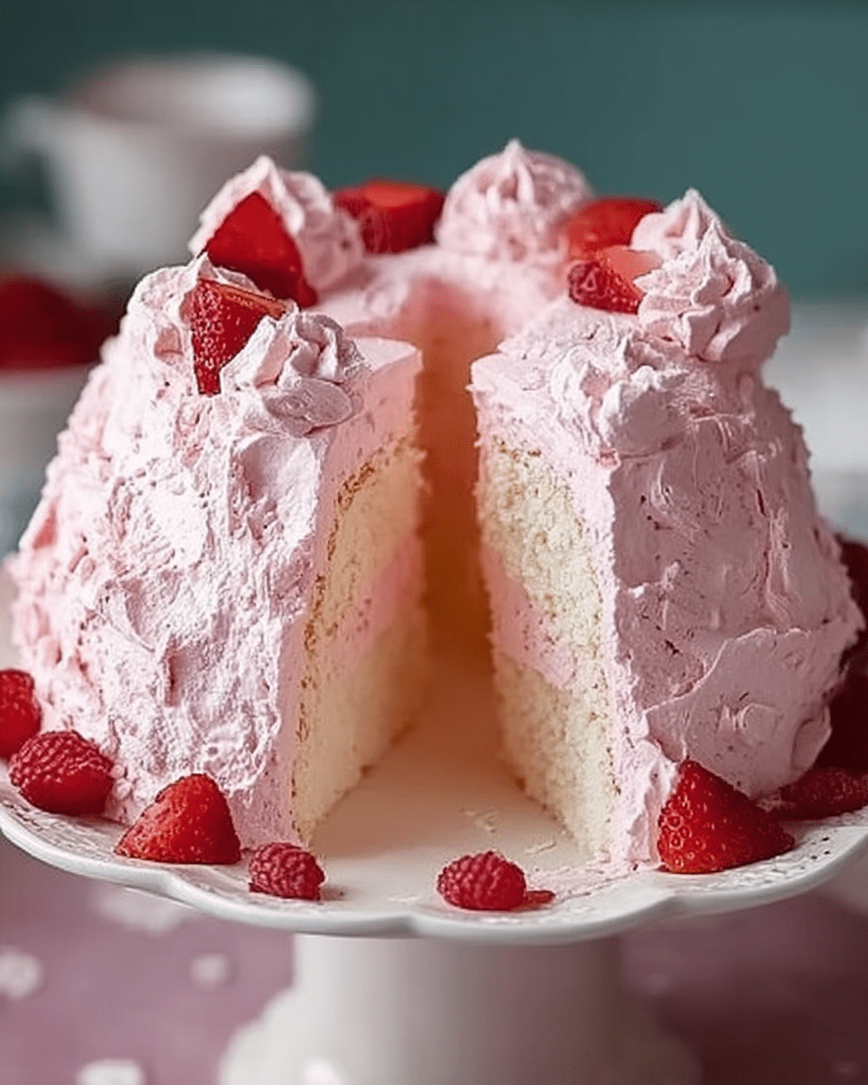 Craving a dreamy dessert that's light as air and pretty in pink? Learn how to bake the ultimate Pink Angel Food Cake that will wow your family and friends. Discover now!