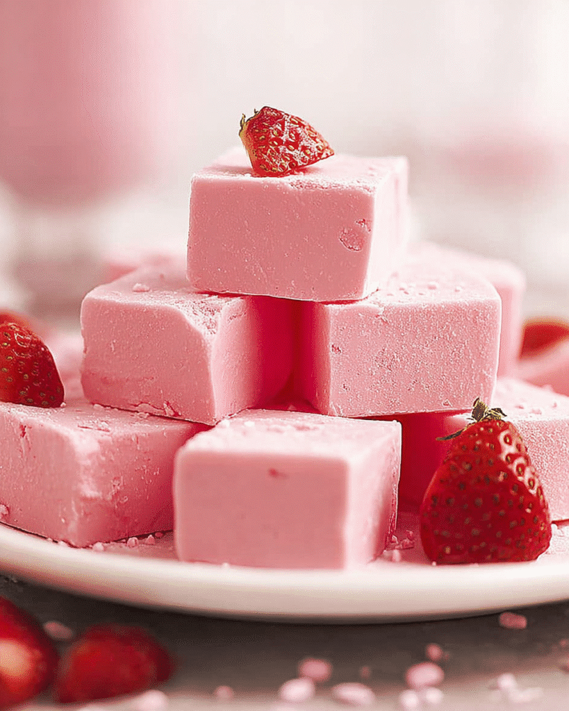 How to Make 2-Ingredient Strawberry Fudge in Minutes! 6 How to Make 2-Ingredient Strawberry Fudge in Minutes!