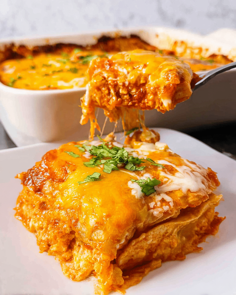 Craving a quick, delicious dinner? Our Enchilada Casserole is your weeknight savior! Easy, cheesy, and packed with flavor in just one pan. Learn how to make dinner magic happen. *Discover now*