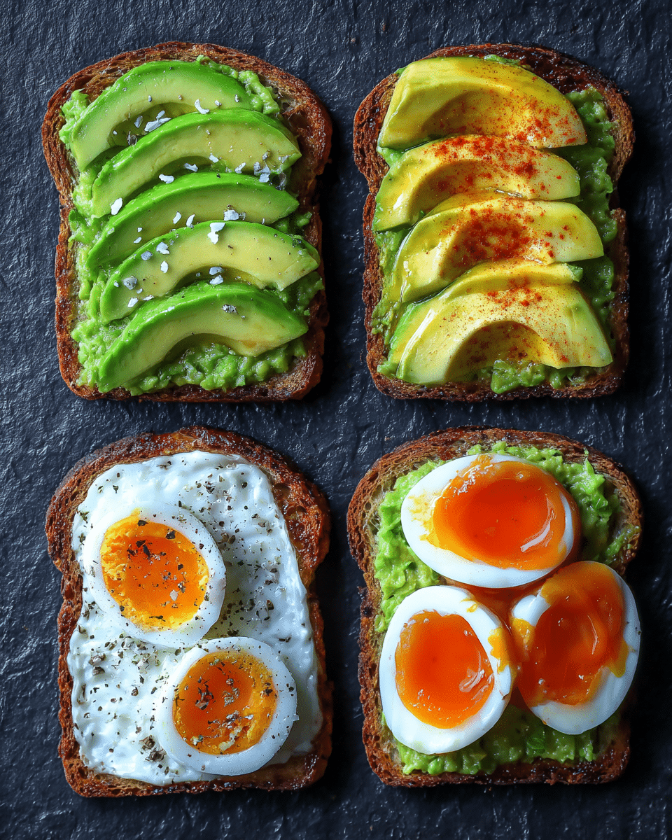 How Avocado Toast Variations Will Change Your Breakfast Game 1 Tired of boring breakfasts? Explore mouthwatering avocado toast variations that transform your morning routine with easy gourmet recipes. Learn delicious new twists! *Discover now*