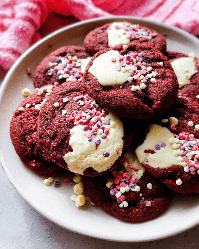 Red Velvet White Chocolate Chip Cookies: Pure Indulgence! 6 Red Velvet White Chocolate Chip Cookies: Pure Indulgence!