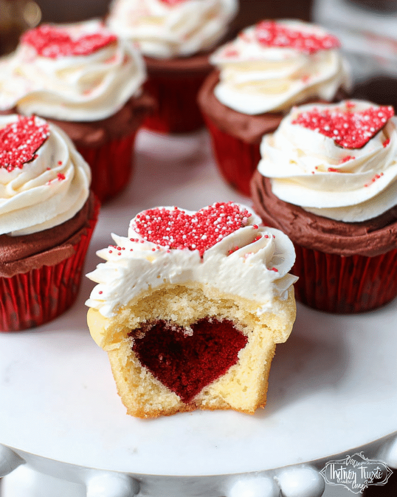 Hidden Heart Valentine's Cupcakes: Sweet Surprise for Lovers! 6 Hidden Heart Valentine's Cupcakes: Sweet Surprise for Lovers!