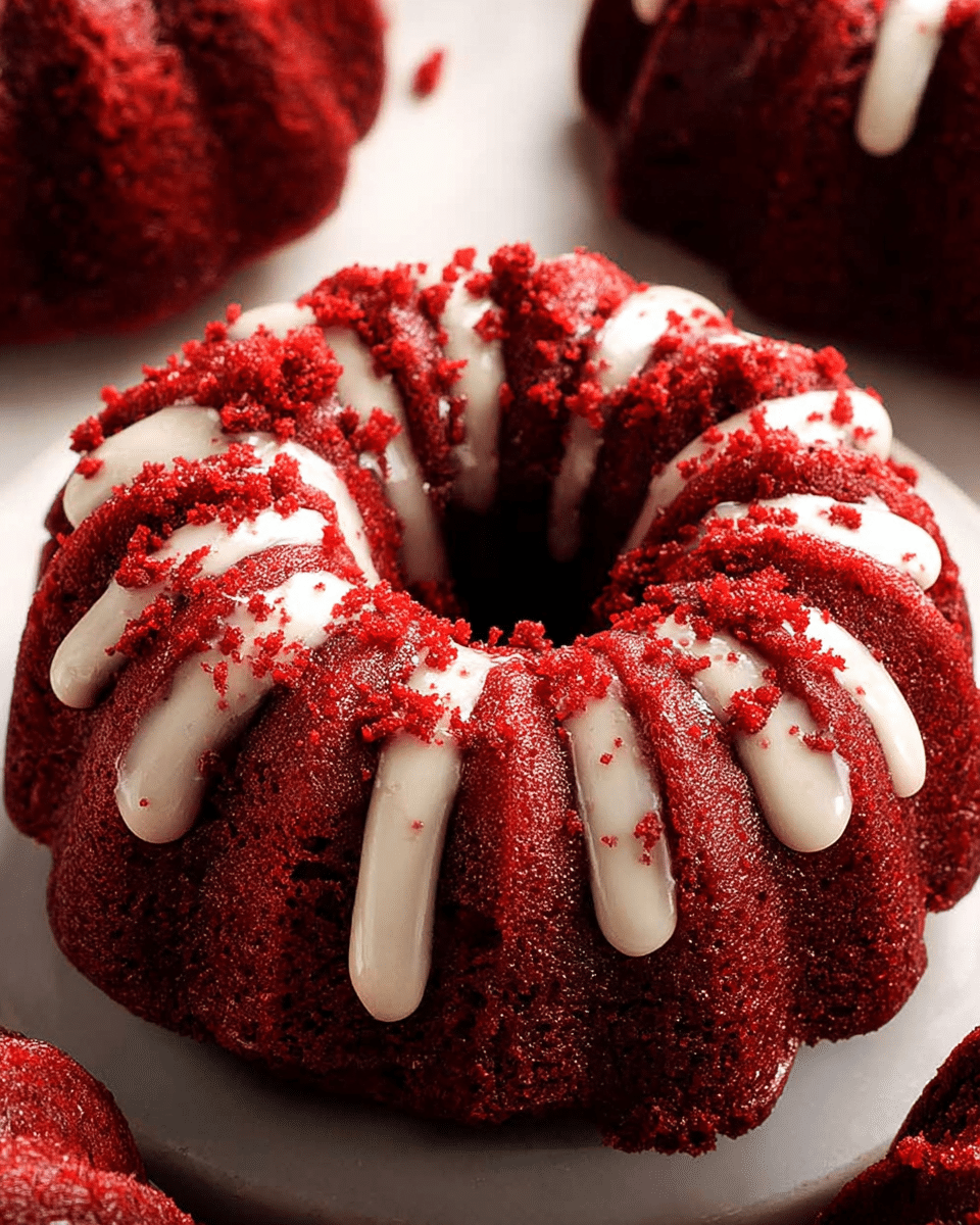 Mini Red Velvet Bundt Cakes: 5 Irresistible Bite-Sized Treats 4 Craving cute desserts? Dive into these Mini Red Velvet Bundt Cakes that are perfectly portioned, decadently moist, and sure to steal your heart. Discover your new favorite treat!