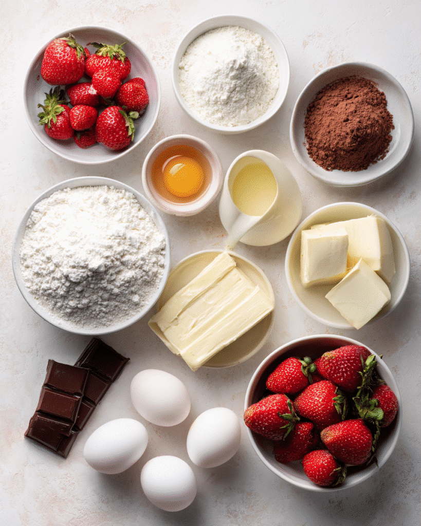 Strawberry Brownies: Divine White Chocolate Ganache Magic