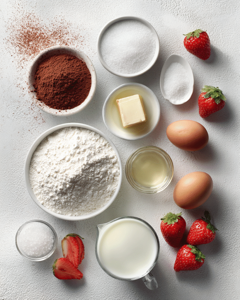 How to Make Hidden Heart Valentine's Day Chocolate Strawberry Loaf