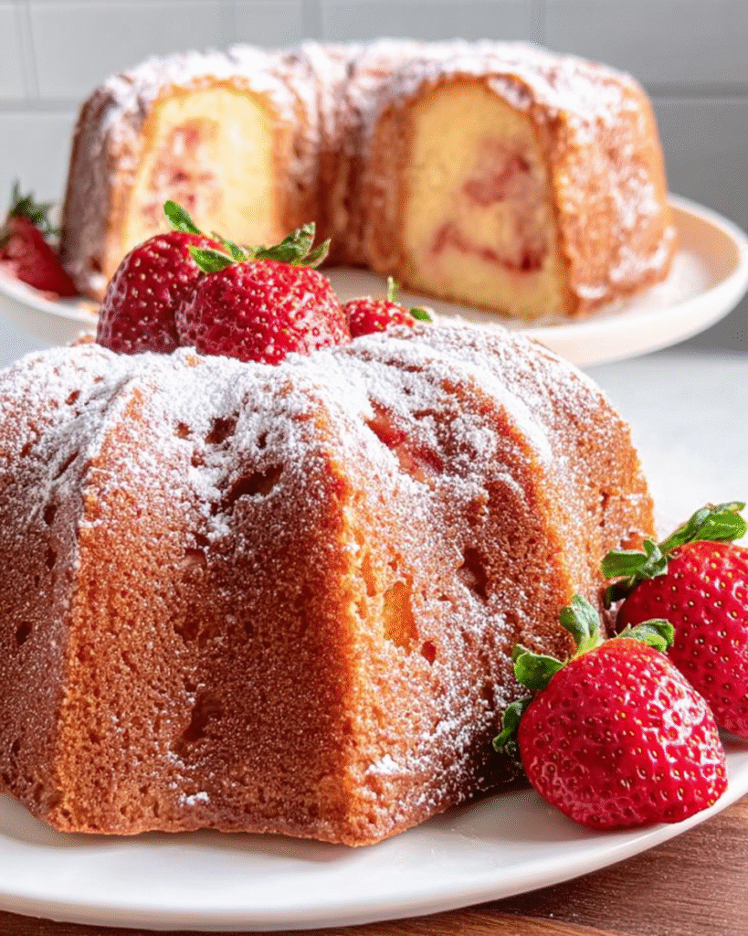 Strawberry Cheesecake Pound Cake: A Slice of Pure Bliss