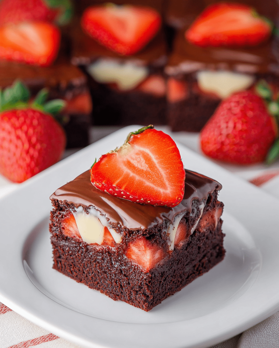 Craving a decadent dessert that blends fruity sweetness with rich chocolate? Our Strawberry Brownies with White Chocolate Ganache will melt your heart and satisfy every sweet tooth! Discover pure indulgence.