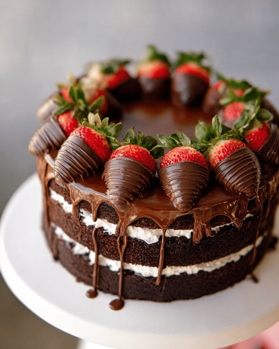 Craving a showstopping dessert? Learn how to create a mouthwatering Chocolate Covered Strawberry Cake that will impress everyone at your next gathering. Discover easy tips and tricks! *Learn more*