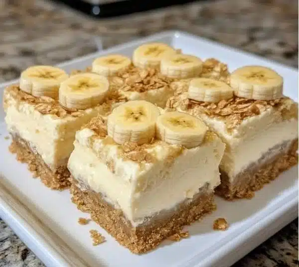 Banana Pudding Cheesecake Squares 4 Banana Pudding Cheesecake Squares