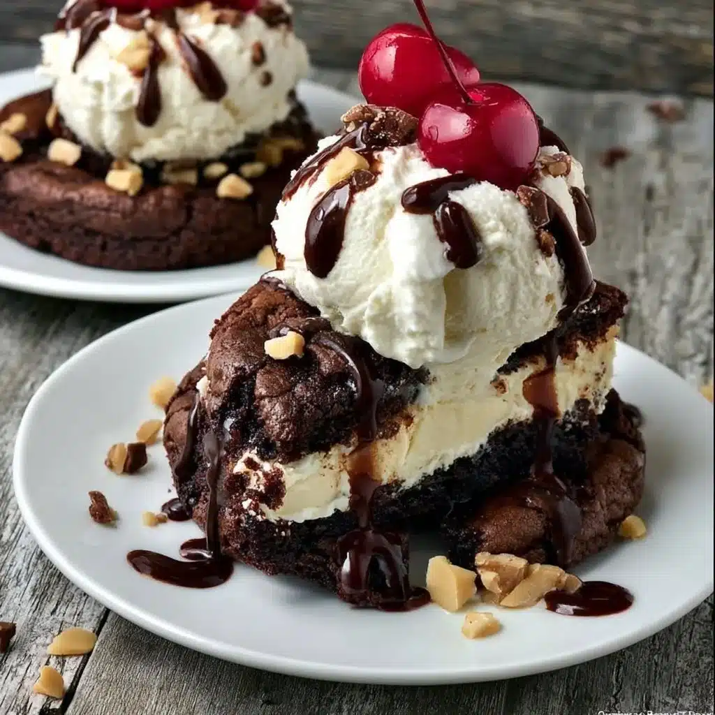 Brownie Sundae Cookies 4 Brownie Sundae Cookies