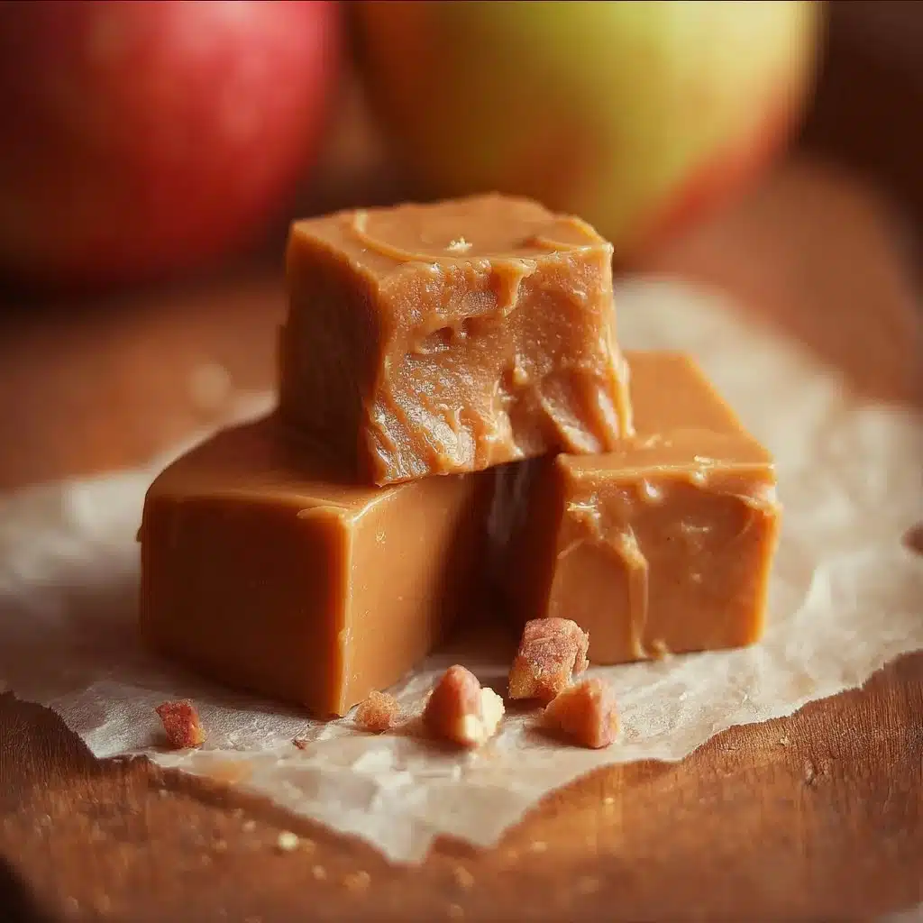 Caramel Apple Fudge 3 Delicious caramel apple fudge, a sweet treat combining caramel and apple flavors.